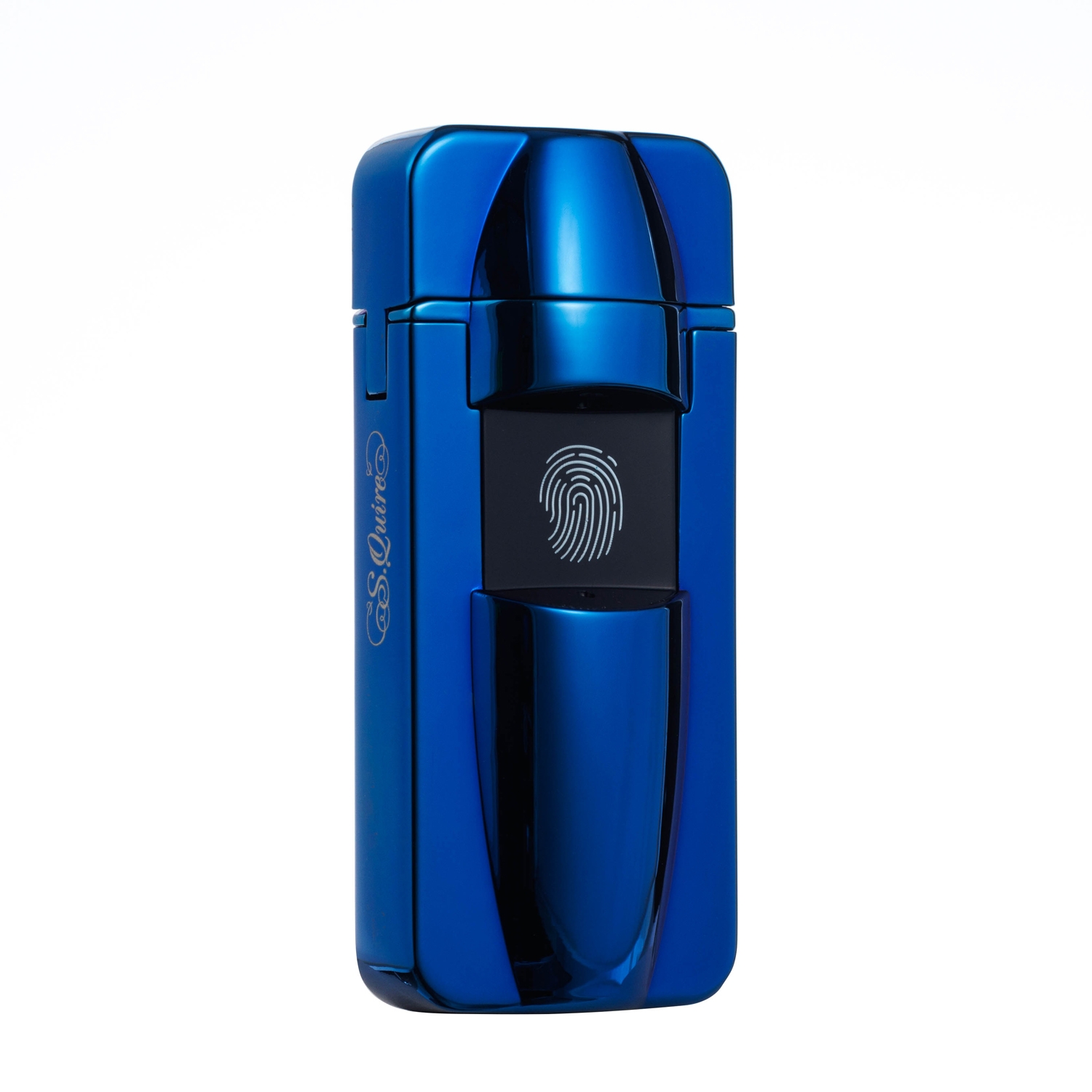 Зажигалка S.Quire USB, сенсорная, синяя, глянцевая, синий