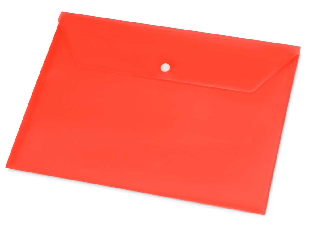 Папка-конверт А4, красный, полипропилен