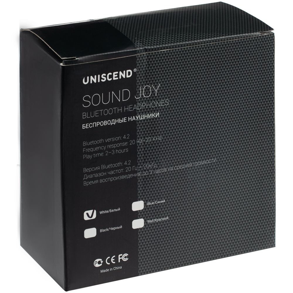 Беспроводные наушники Uniscend Sound Joy, белые, белый, пластик