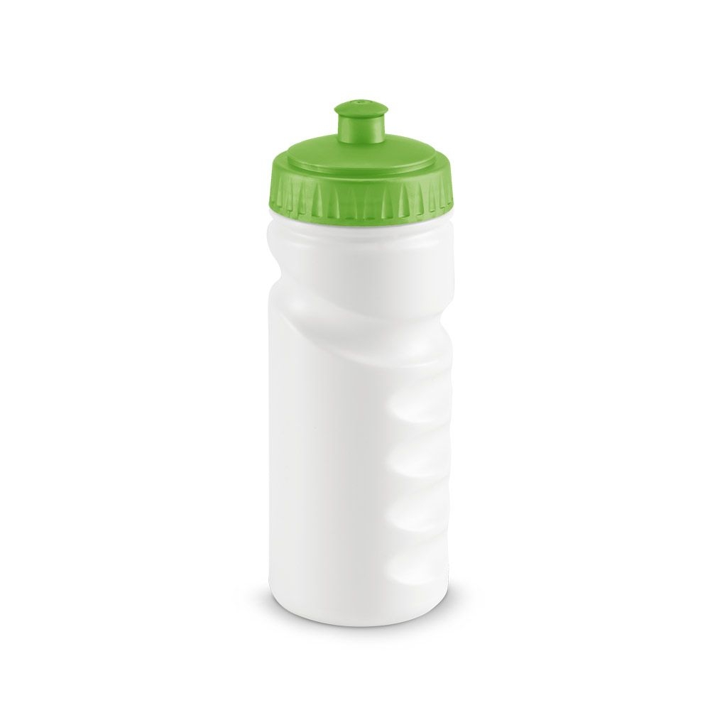 Бутылка для велосипеда Lowry, белая с зеленым, зеленый, белый, пластик