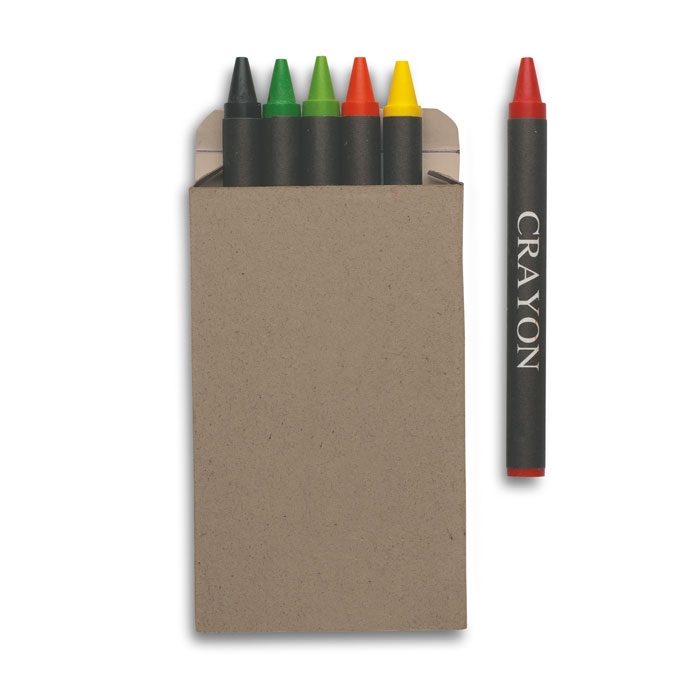 Набор восковых карандашей, многоцветный, картон