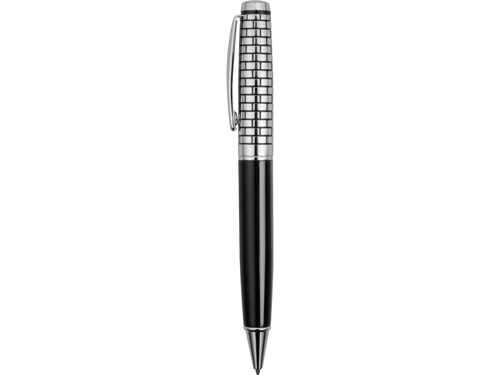 Ручка металлическая шариковая «Бельведер», черный, серебристый, металл