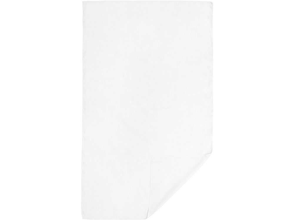 Спортивное полотенце CORK, белый, полиэстер, пластик