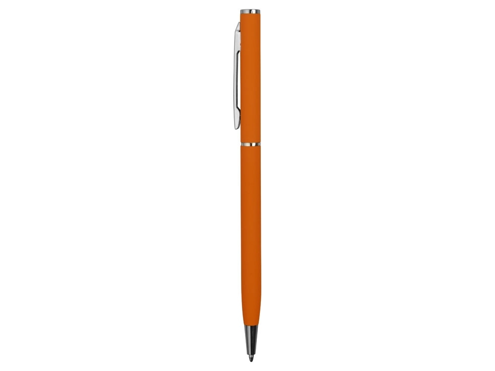 Ручка металлическая шариковая «Атриум софт-тач», оранжевый, soft touch