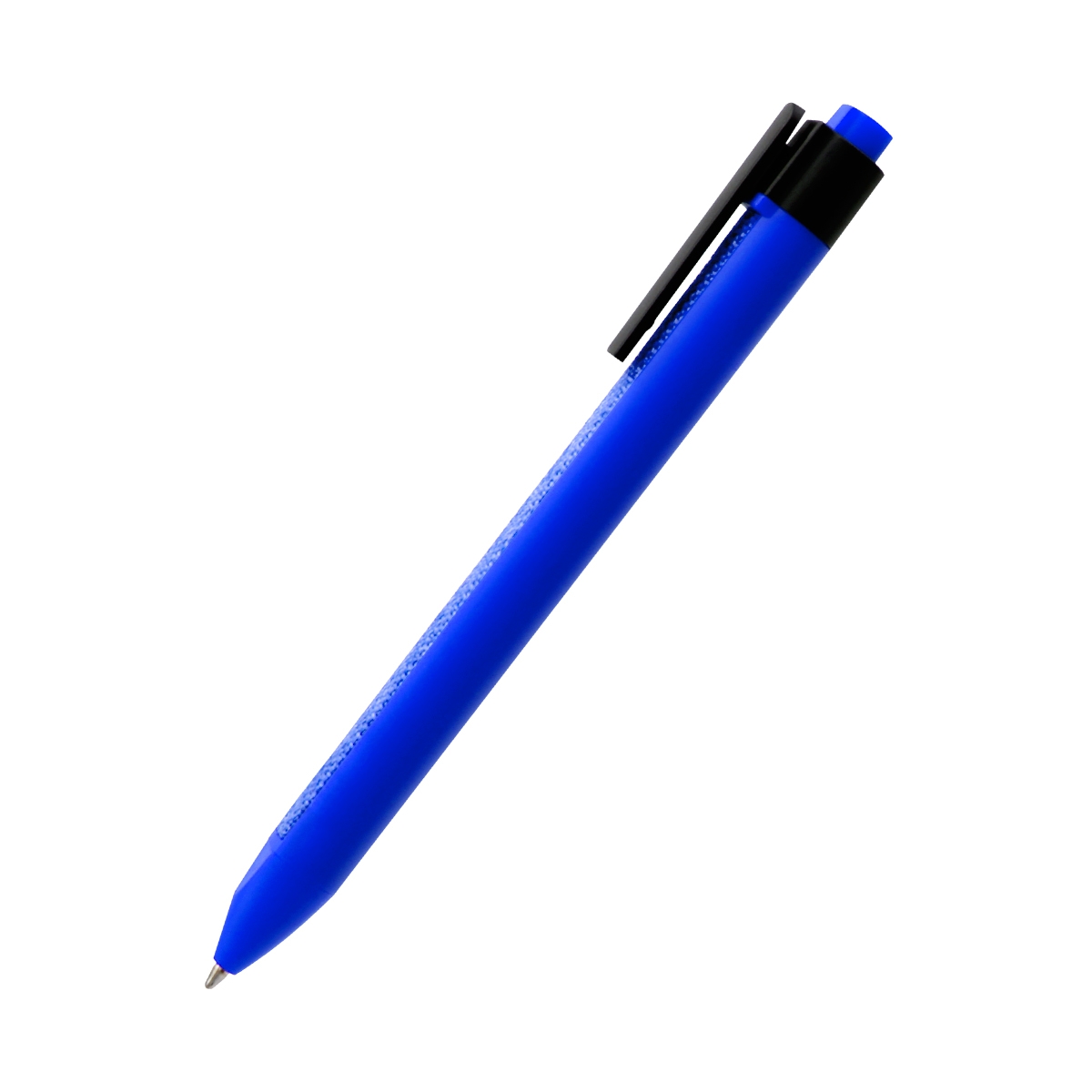 Ручка пластиковая с текстильной вставкой Kan, синяя, синий