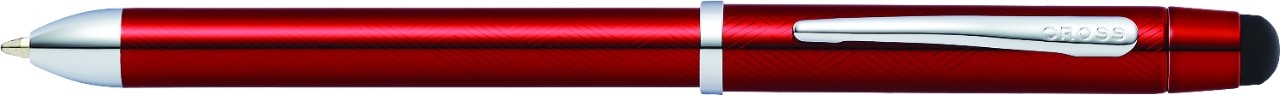 Многофункциональная ручка Cross Tech3+. Цвет - красный., красный, латунь