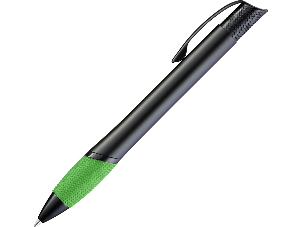Ручка шариковая металлическая «Opera М», черный, зеленый, металл, каучук