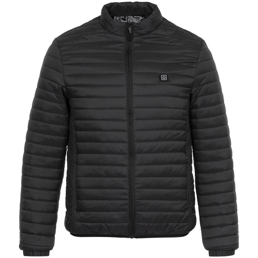 Куртка с подогревом Thermalli Meribell, черная, черный, верх - полиэстер 100%; подкладка - полиэстер 100%, электрогрелка - углеродное волокно (графен)