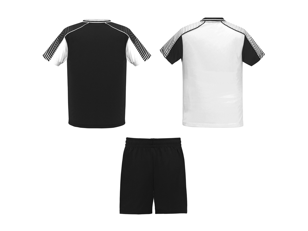 Спортивный костюм «Juve», унисекс, черный, белый, полиэстер