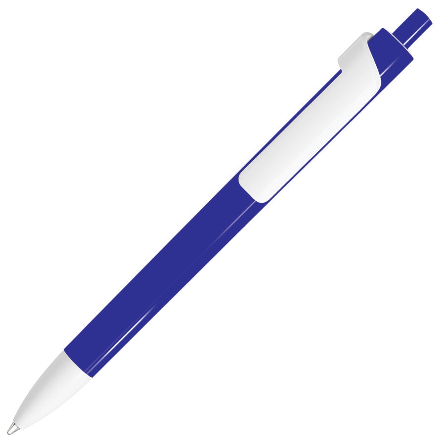 FORTE, ручка шариковая, синий/белый, пластик, синий, белый, пластик