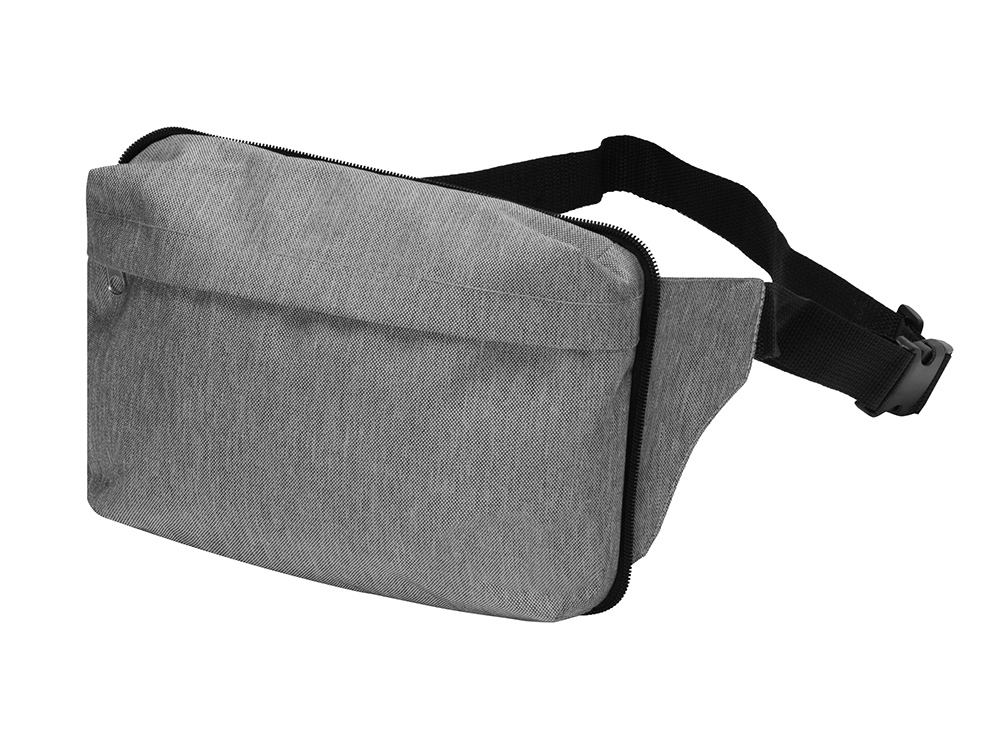 Рюкзак из переработанного пластика «Extend» 2-в-1 с поясной сумкой, серый, полиэстер