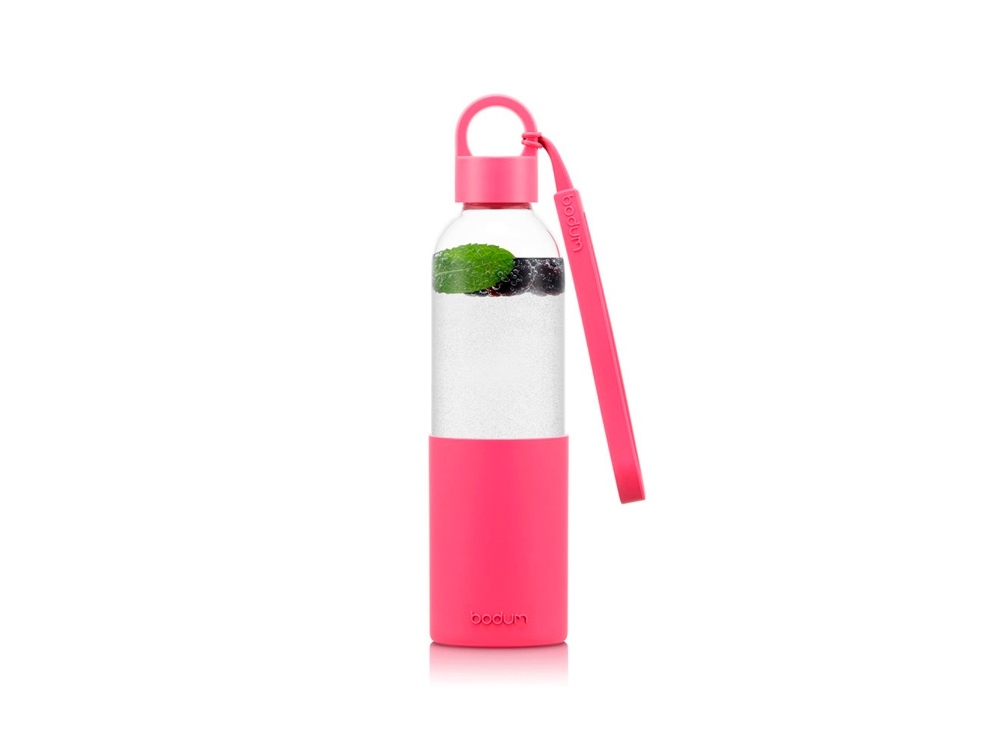 Тритановая бутылка «MELIOR», розовый, прозрачный, пластик, силикон
