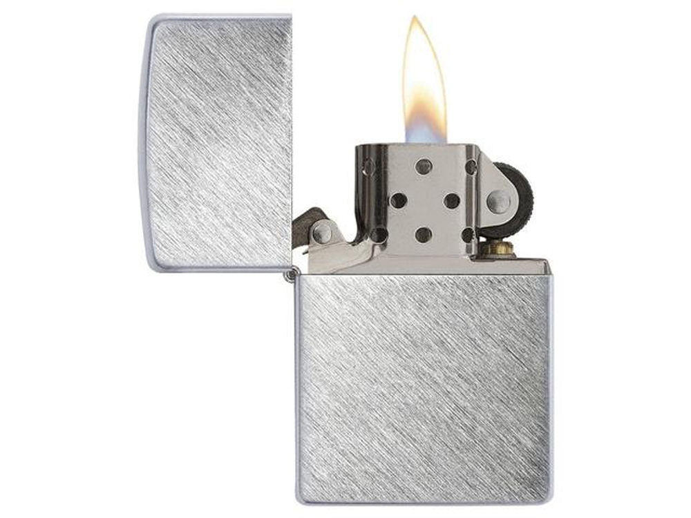 Зажигалка ZIPPO с покрытием Herringbone Sweep, серебристый, металл