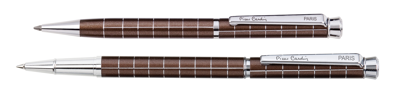 Набор Pierre Cardin PEN&PEN: ручка шариковая + роллер. Цвет - коричневый. Упаковка Е., коричневый