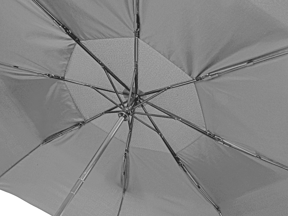 Зонт складной «Canopy» с большим двойным куполом (d126 см), серый, полиэстер, soft touch