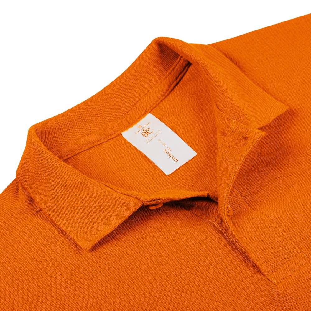 Рубашка поло ID.001 оранжевая, оранжевый, хлопок