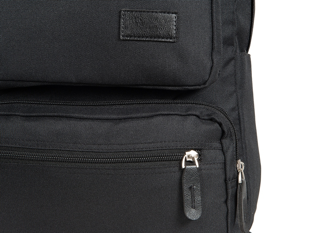 Рюкзак «Fabio» для ноутбука 15.6”, черный, полиэстер, пластик