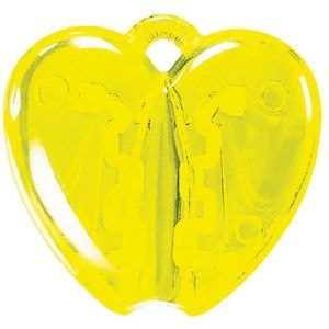 HEART CLACK, держатель для ручки, прозрачный желтый, пластик, желтый, пластик
