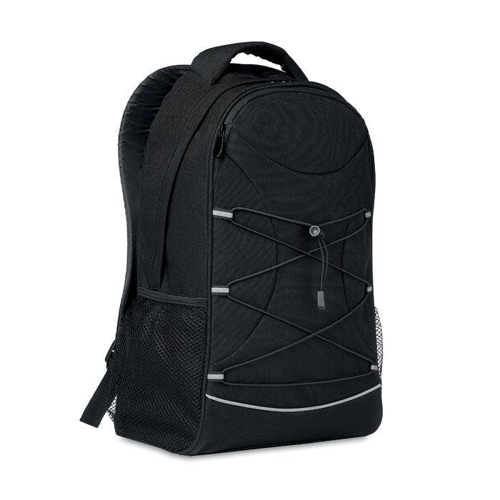 Рюкзак 600D из RPET, черный, rpet