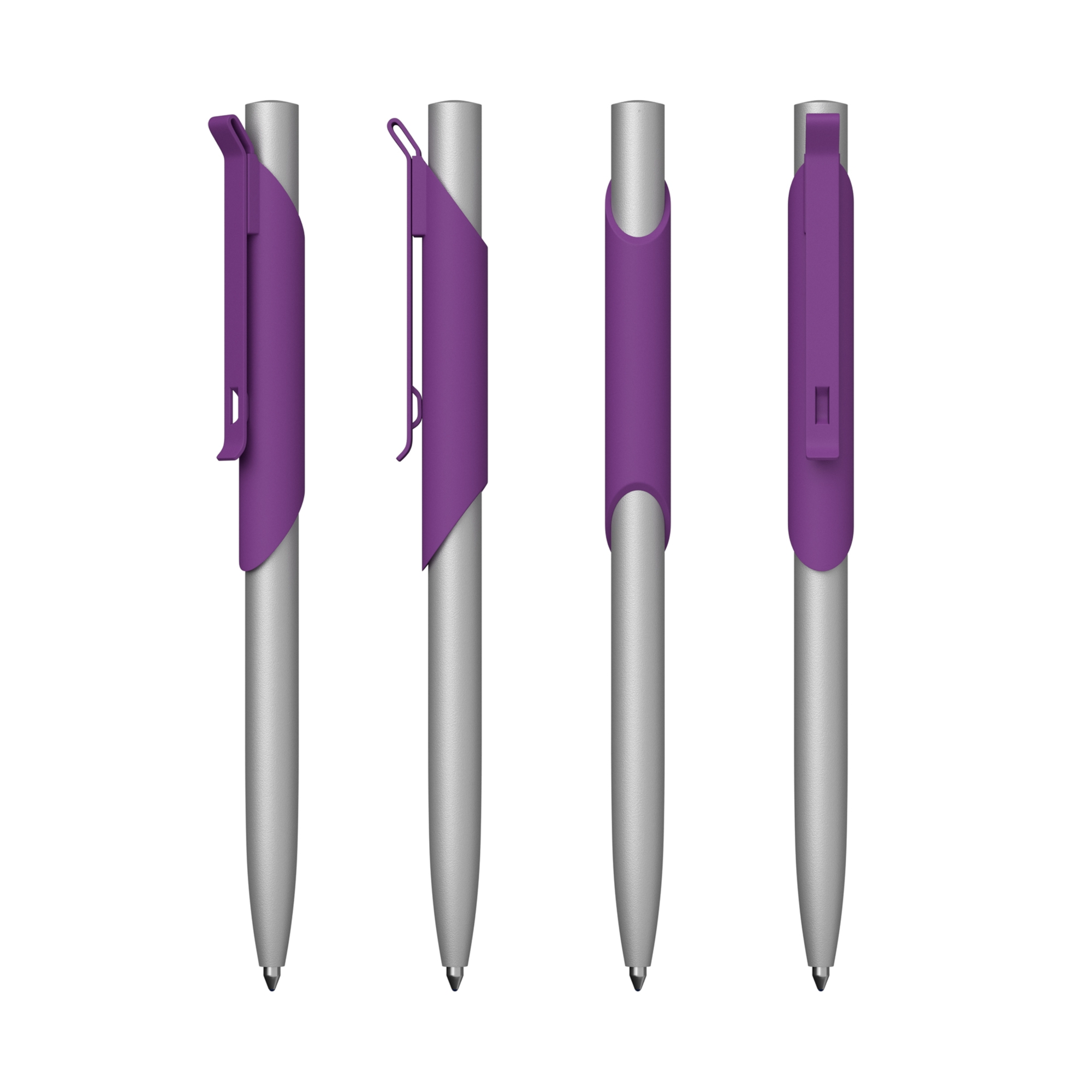 Ручка шариковая "Skil", покрытие soft touch, фиолетовый, металл/пластик/soft touch
