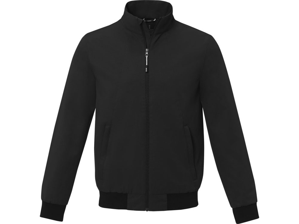 Легкая куртка-бомбер «Keefe» унисекс, черный, полиэстер
