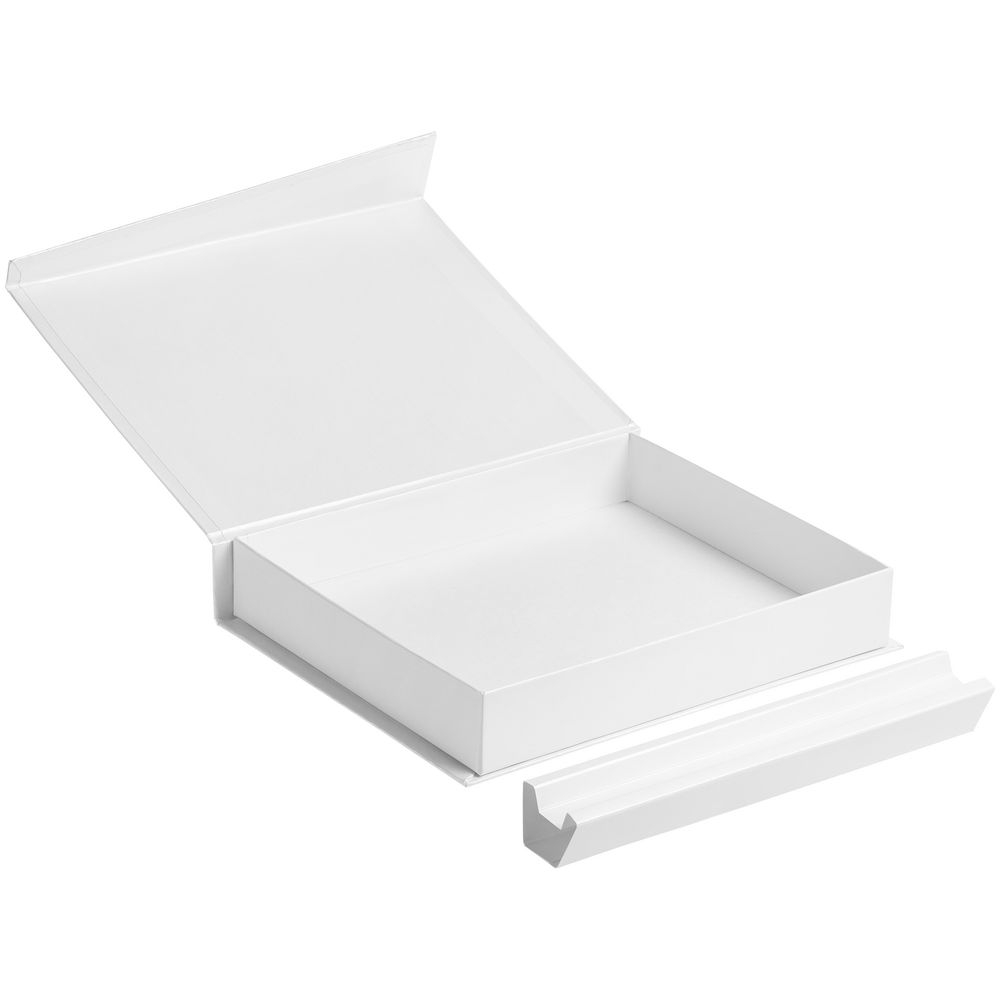 Коробка Duo под ежедневник и ручку, белая, белый, картон
