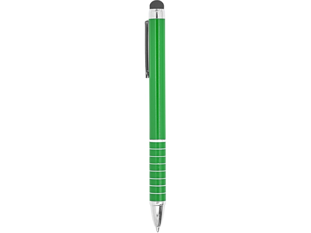 Ручка-стилус металлическая шариковая CANAIMA, зеленый