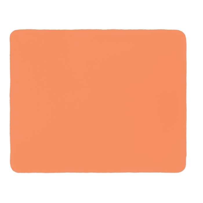 Флисовый дорожный плед из RPET, оранжевый, rpet