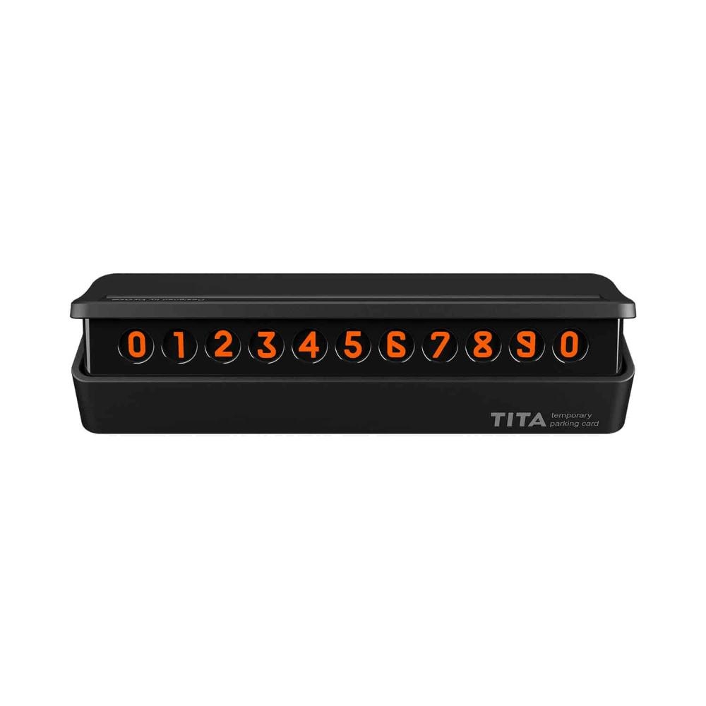Автовизитка bcase TITA Temporary Parking Card, серебро, серебро, пластик