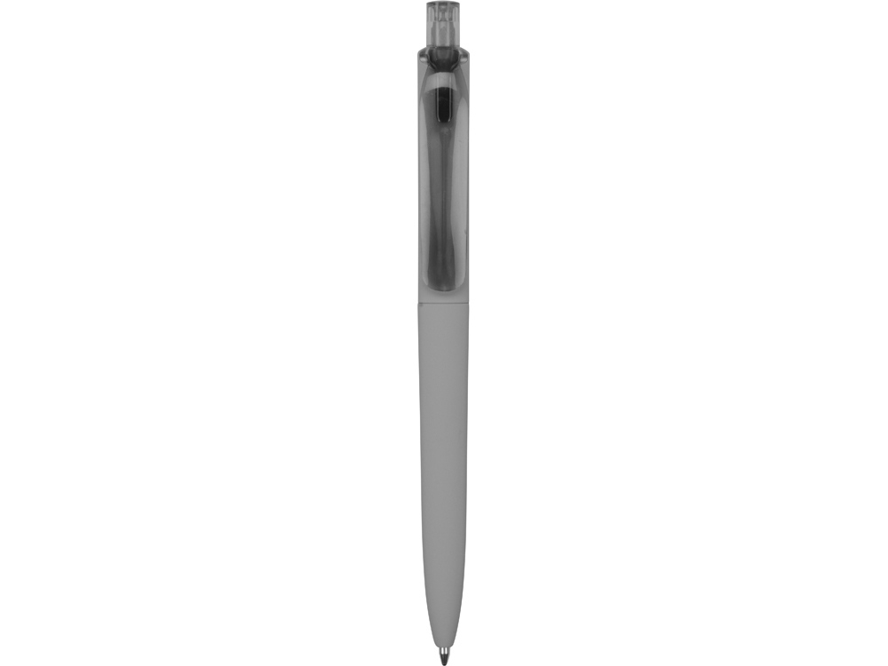 Ручка пластиковая шариковая Prodir DS8 PRR «софт-тач», серый, soft touch