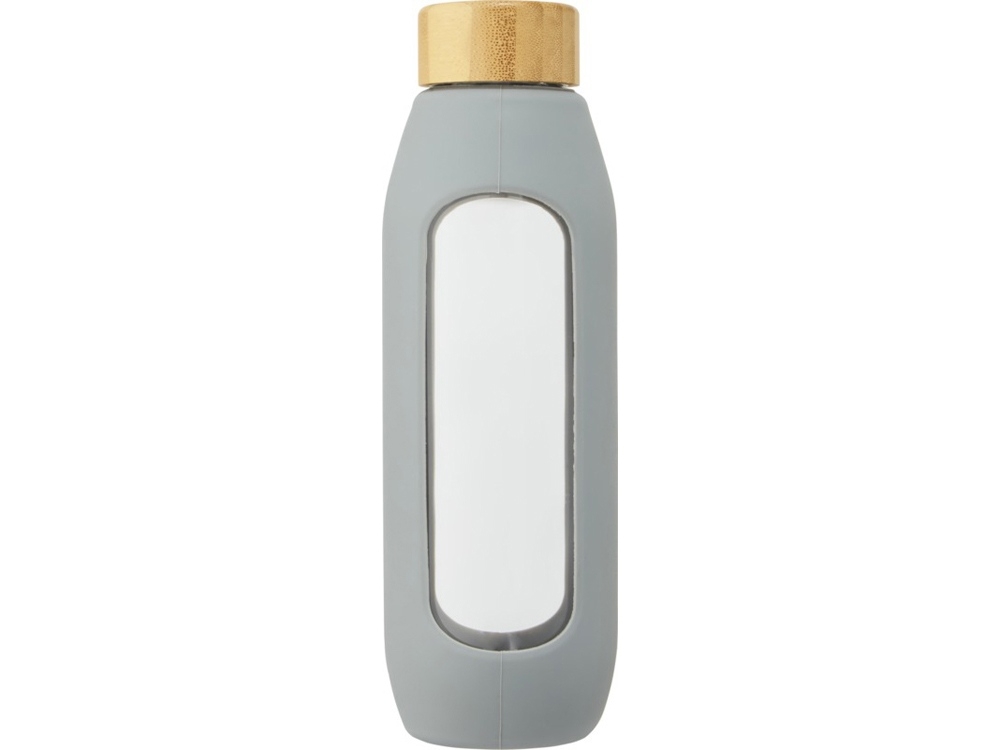 Бутылка в силиконовом чехле «Tidan», серый, стекло, силикон