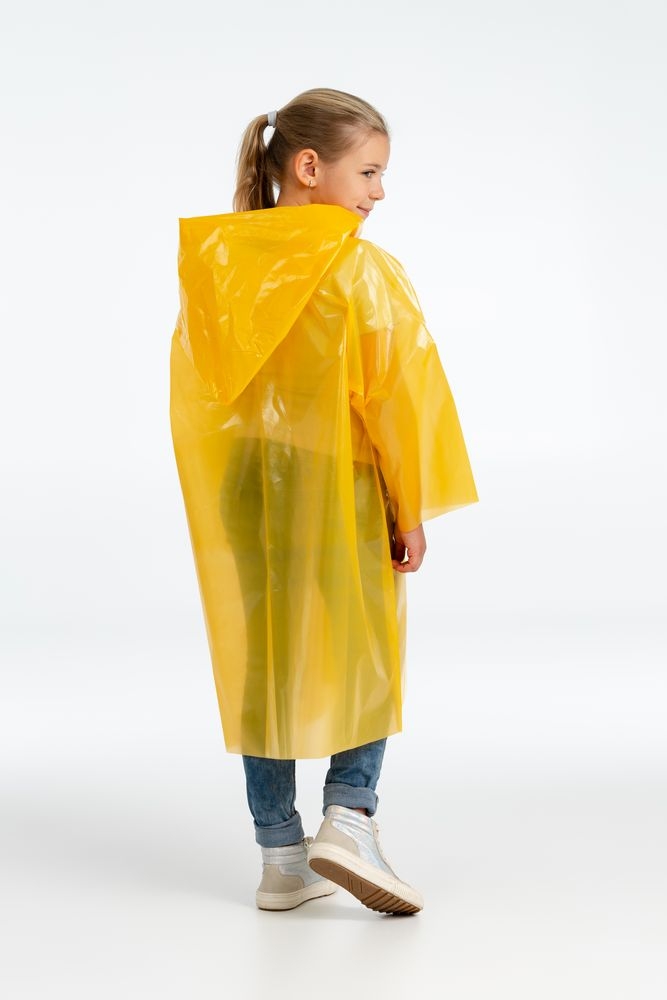Дождевик-плащ детский BrightWay Kids, желтый, желтый, пластик