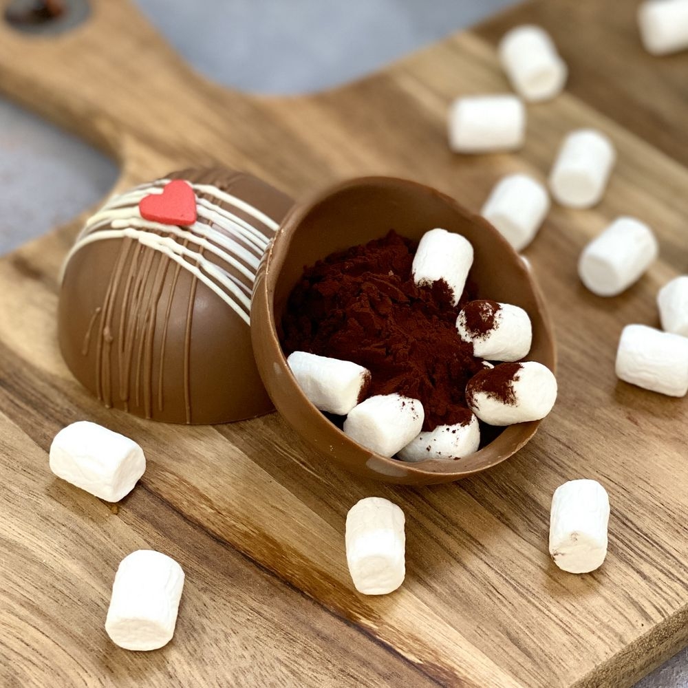 Шоколадная бомбочка «Молочный шоколад», коричневый, шоколад