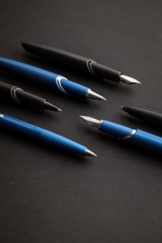 Ручка перьевая PF Two, синяя, синий, металл