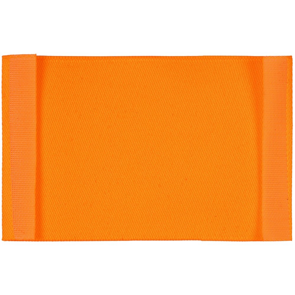 Лейбл тканевый Epsilon, XL, оранжевый неон, оранжевый, полиэстер