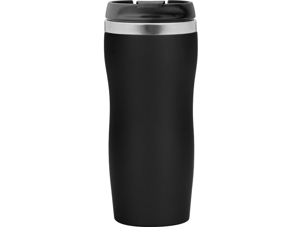 Термокружка «Double wall mug С1» soft-touch, 350 мл, черный, soft touch
