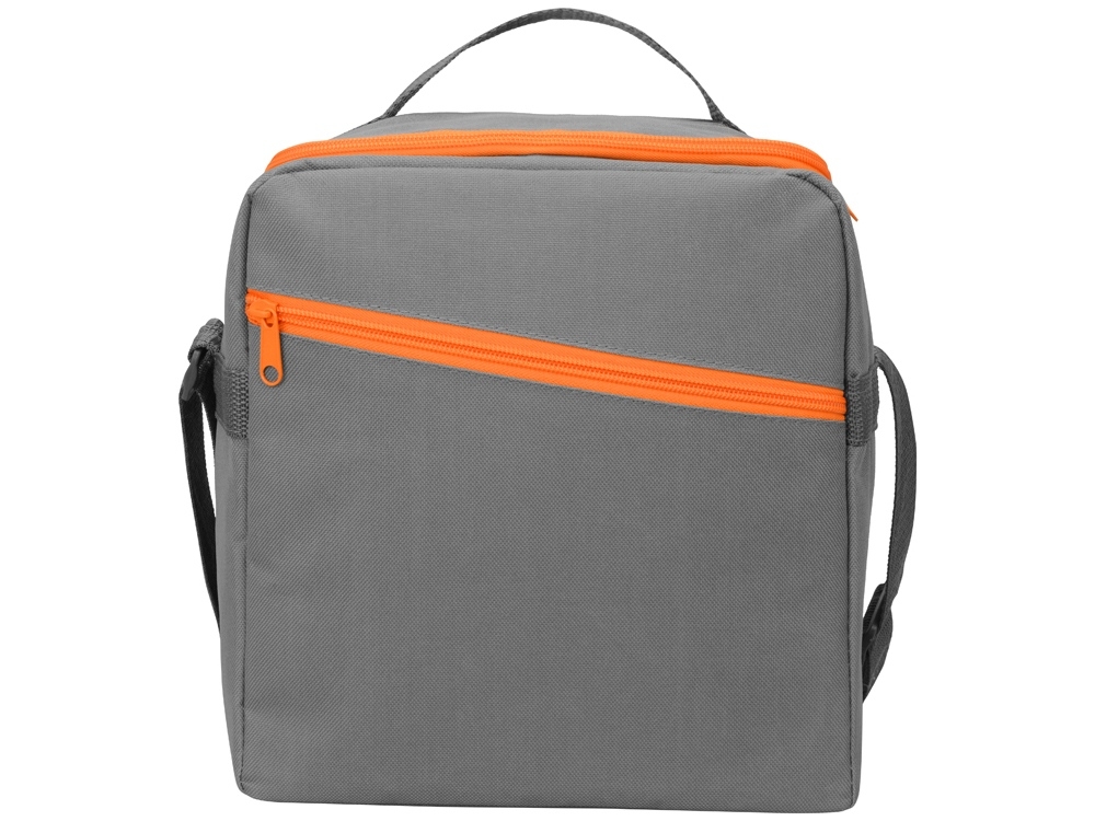 Изотермическая сумка-холодильник «Classic», серый, оранжевый, полиэстер