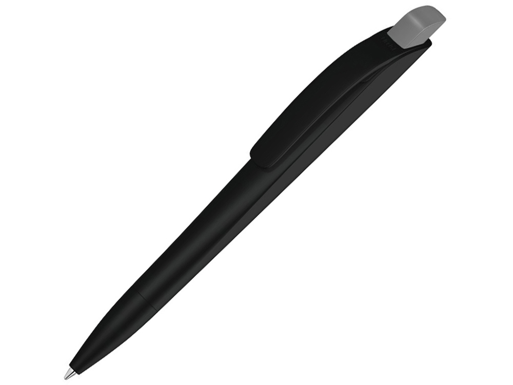 Ручка шариковая пластиковая «Stream», черный, серый, пластик