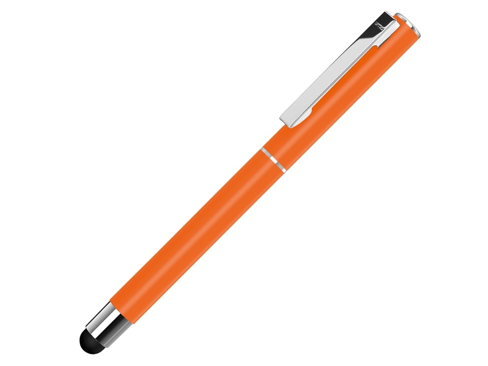 Ручка металлическая стилус-роллер «STRAIGHT SI R TOUCH», оранжевый, металл