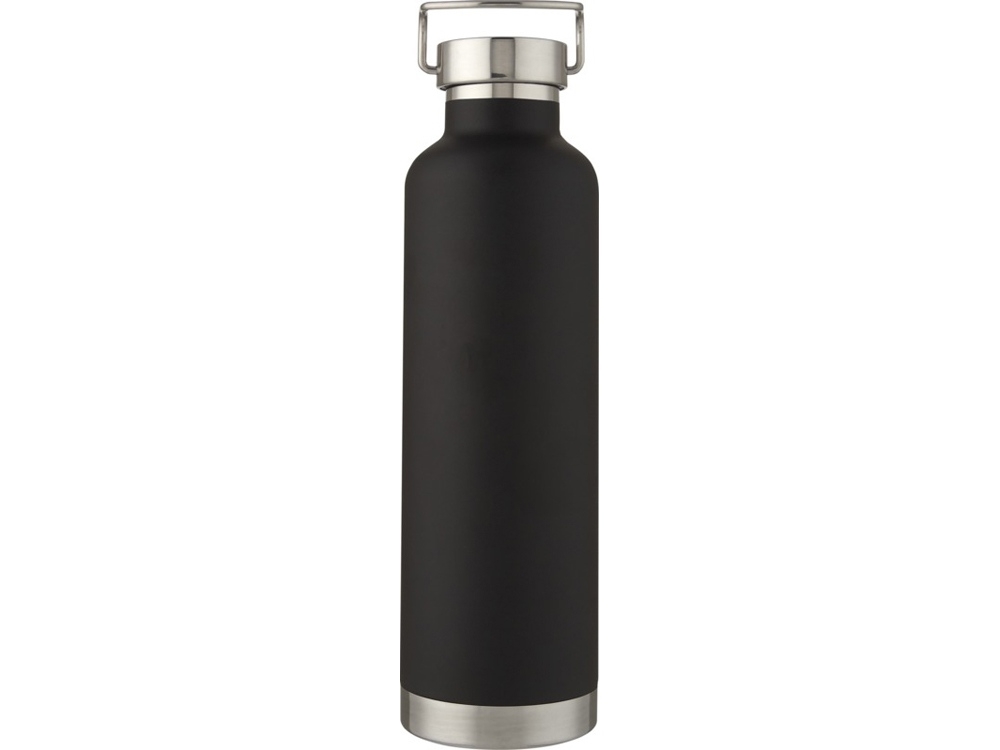 Бутылка спортивная «Thor» с вакуумной изоляцией, черный, металл
