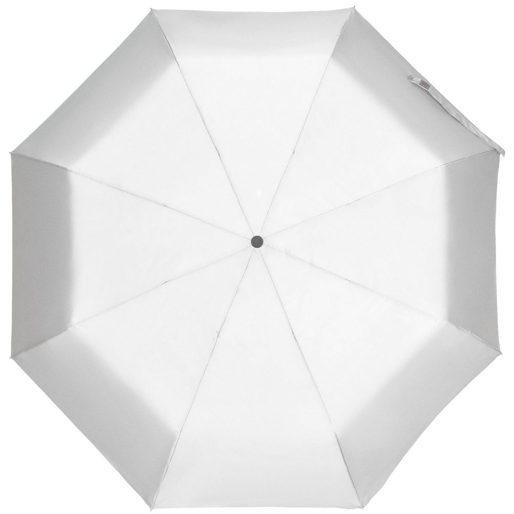 Зонт складной Manifest со светоотражающим куполом, серый, серый, полиэстер; спицы - алюминий, фиберглас