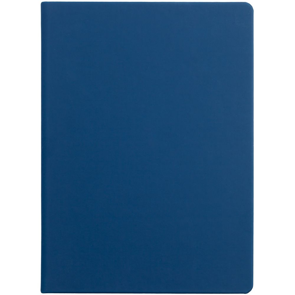 Ежедневник Shall, недатированный, синий, синий, soft touch