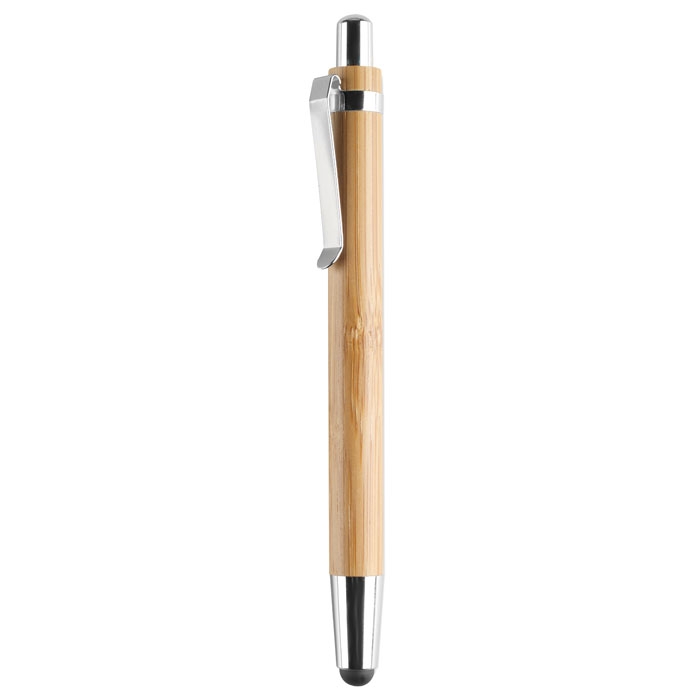 Ручка шариковая, бежевый, бамбук