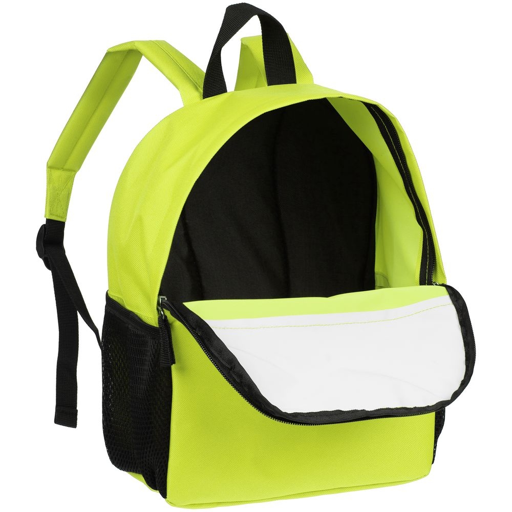 Детский рюкзак Comfit, белый с зеленым яблоком, зеленый, белый, полиэстер