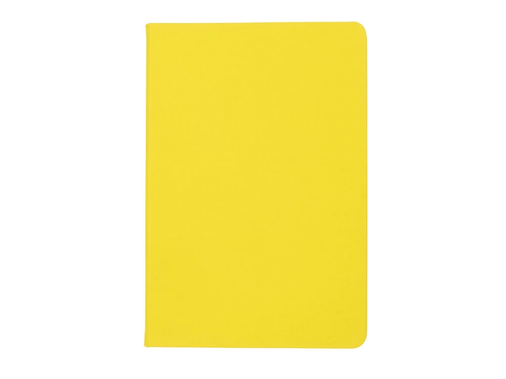Бизнес-блокнот А5 «C2» soft-touch, желтый, кожзам, soft touch