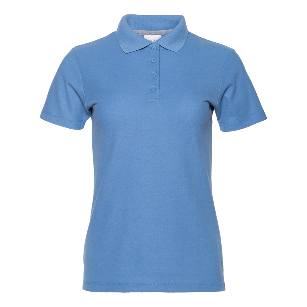 Рубашка поло женская STAN хлопок/полиэстер 185, 04WL, Голубой, голубой, 185 гр/м2, хлопок