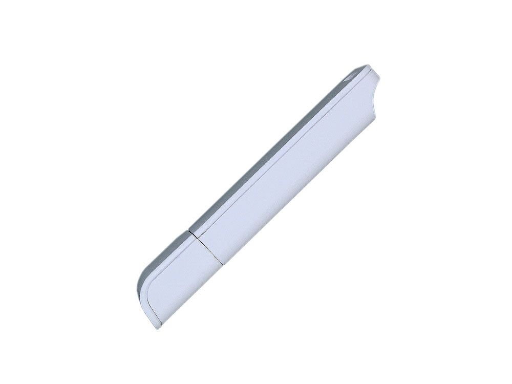 USB 2.0- флешка на 8 Гб с оригинальным двухцветным корпусом, белый, пластик
