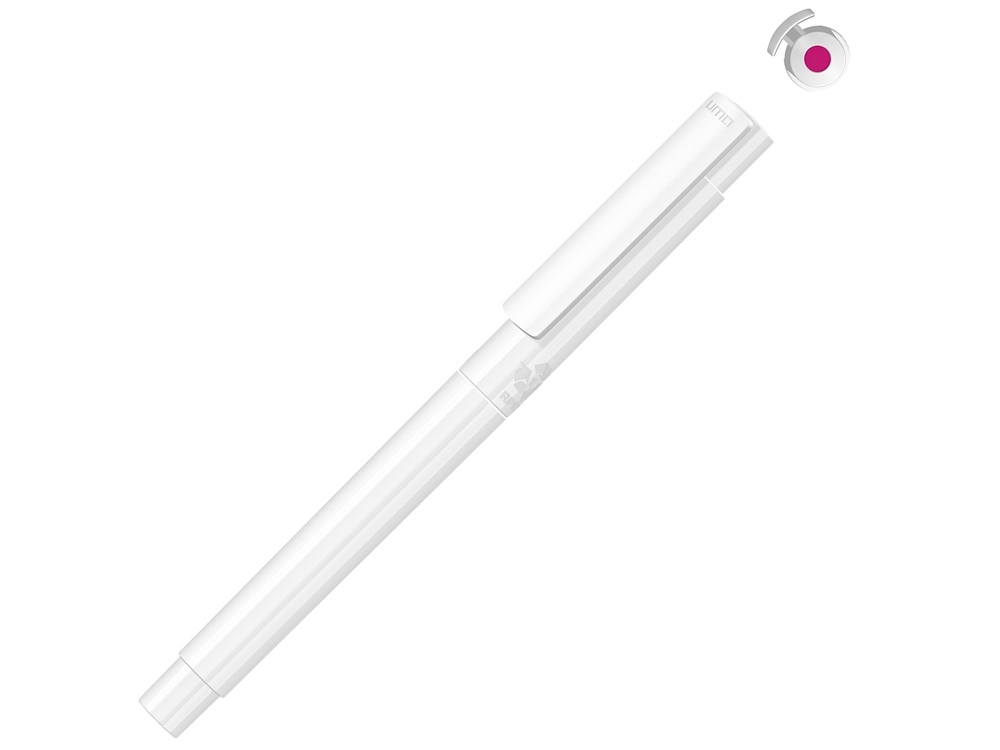 Капиллярная ручка в корпусе из переработанного материала rPET "RECYCLED PET PEN PRO FL», белый, пластик