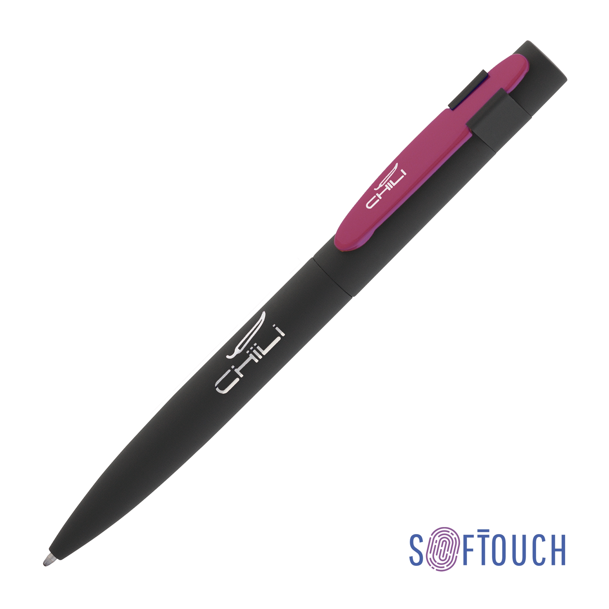 Ручка шариковая "Lip", покрытие soft touch, черный, металл/soft touch