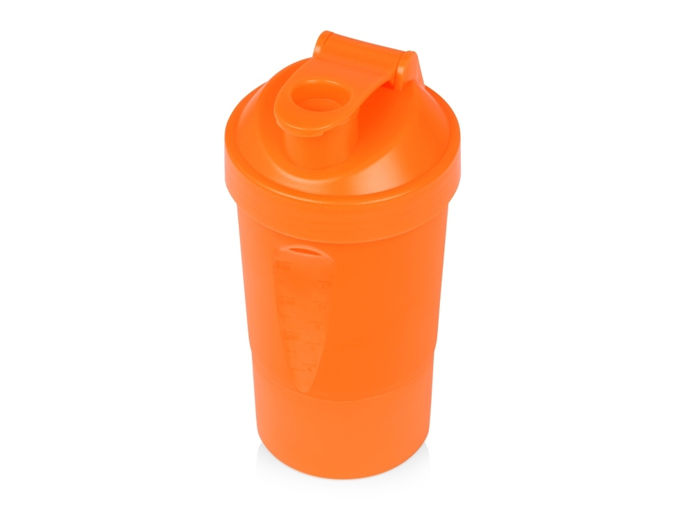 Шейкер для спортивного питания «Level Up», оранжевый, пластик